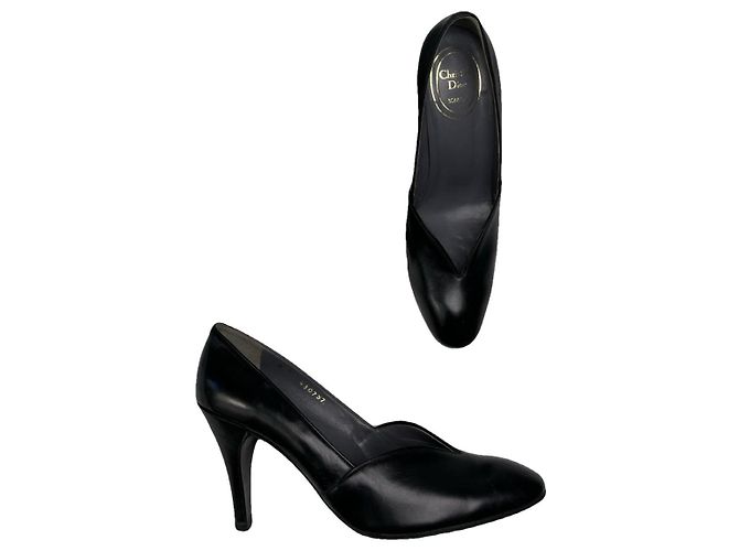 Dior Dioramour Black Leather Heel