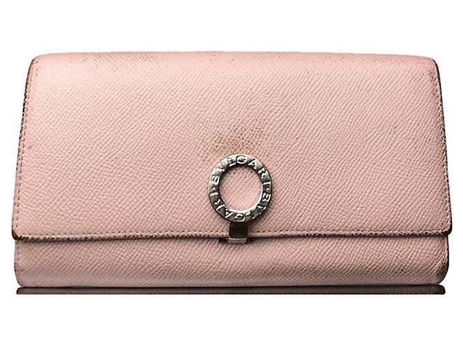Bulgari Bvlgari Serpenti Pink Leather Wallet