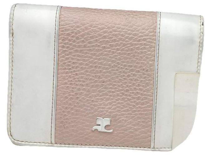 Courreges Courrèges rosa Leder Geldbörse Pink