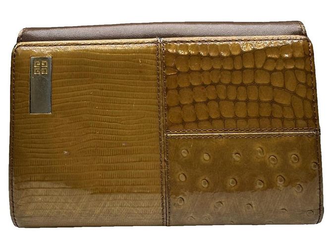 Givenchy GV3 Brown Patent Leather Wallet