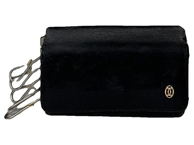 Bolsa de couro preto Cartier