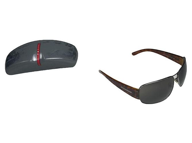 Prada Brown Plastic Sunglasses