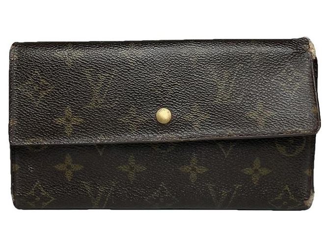 Louis Vuitton Emilie Brown Leather Wallet