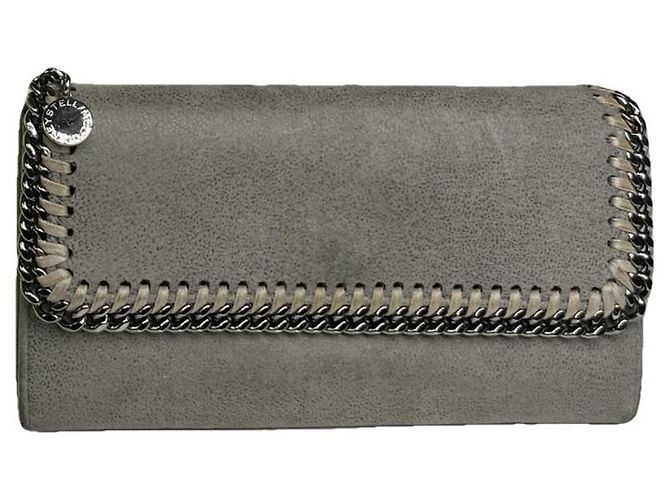 Stella Mc Cartney Cartera de cuero gris Stella McCartney
