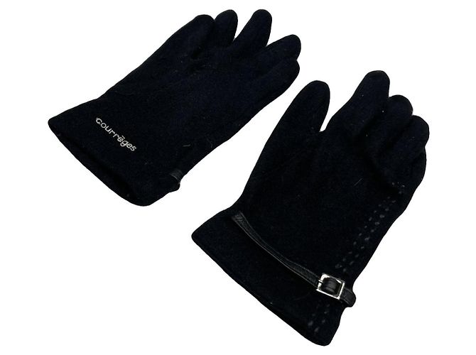 Courreges Courrèges Navy Wool Glove Navy blue