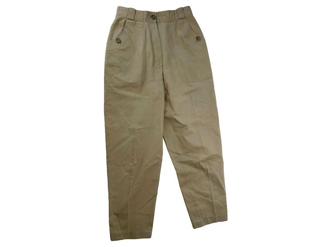 Calça de algodão bege Dior