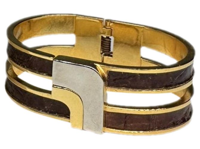 Pulseira de aço dourado Loewe Twist