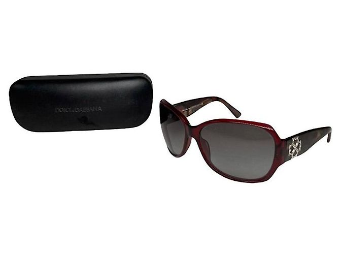 Gafas de sol de plástico rojo Salvatore Ferragamo Roja