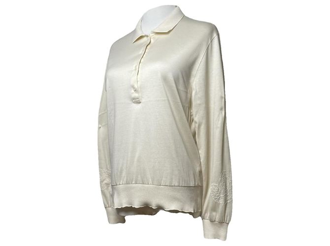 Dior J'Adior Suéter de Algodón Blanco 