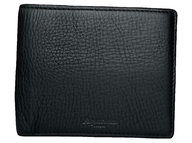 Borsa in pelle nera Aquascutum Nero