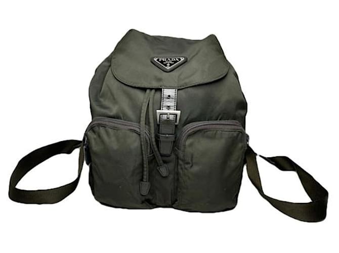 Prada Green Polyester Backpack