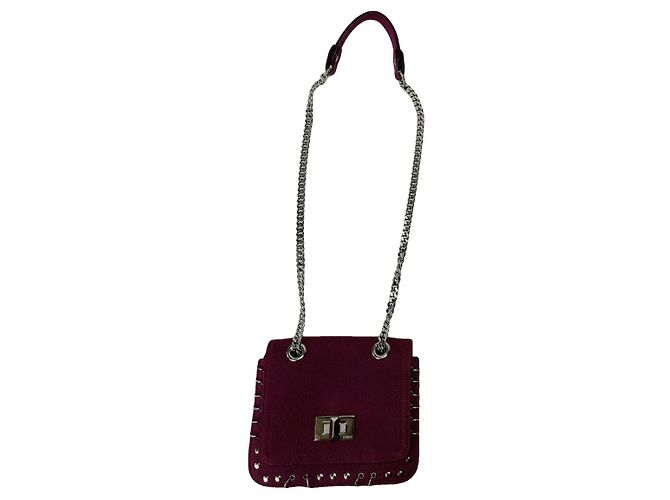 Bolsa de couro roxa Emilio Pucci Roxo