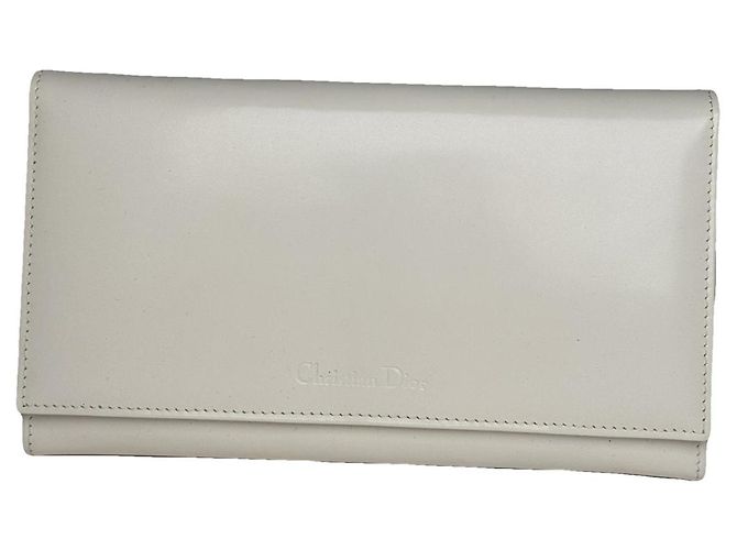 Dior Miss Dior White Patent Leather Wallet