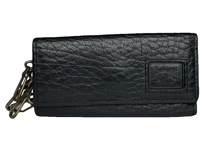 Borsa in pelle nera Burberry Nero