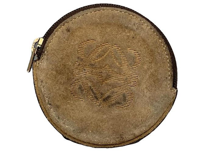 Loewe Khaki Lederhandtasche