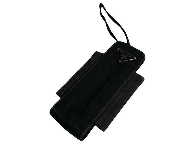 Sac en polyester noir Prada
