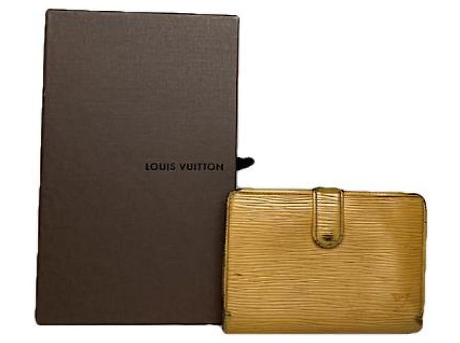 Cartera de cuero amarilla Juliette de Louis Vuitton Amarillo