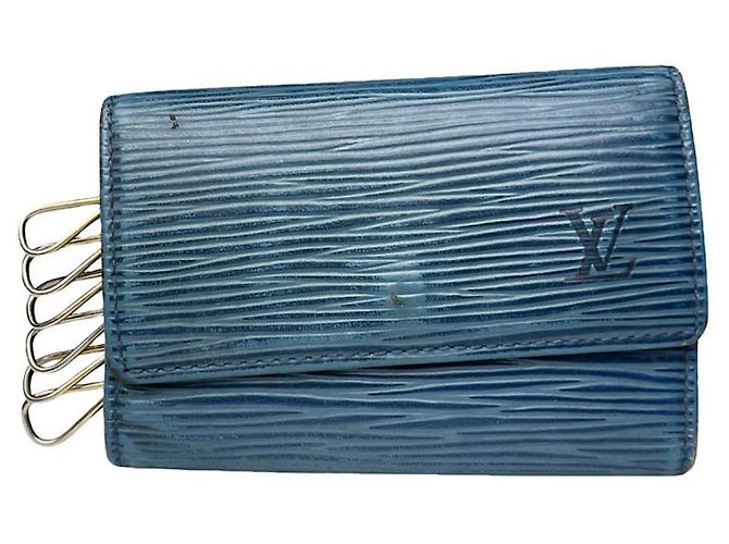 Bolsa de couro azul Lockme da Louis Vuitton
