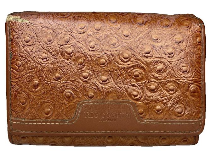 Autre Marque Non Signé / Unsigned Brown Leather Wallet