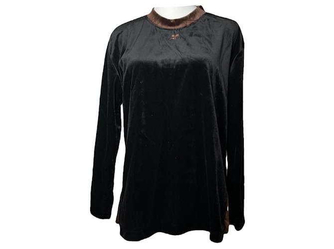 Courreges Courrèges Schwarzes Polyester-Strickwaren und Sweatshirt 