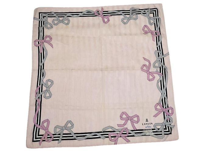 Sciarpa di seta rosa Lanvin 
