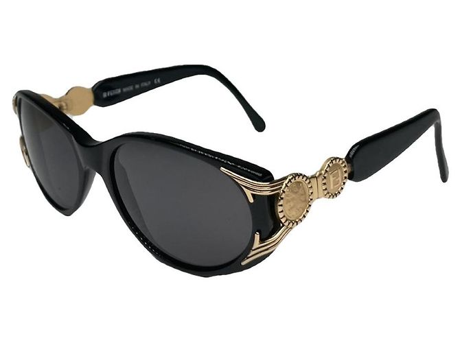 Fendi Black Plastic Sunglasses