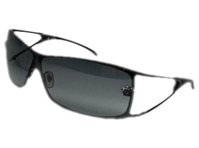 Occhiali da sole in metallo antracite Versace Grigio antracite