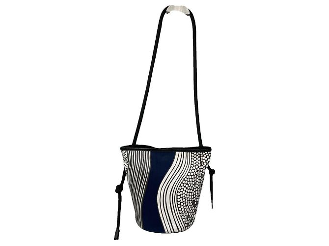 Pleats Please blauer Polyester-Handtasche
