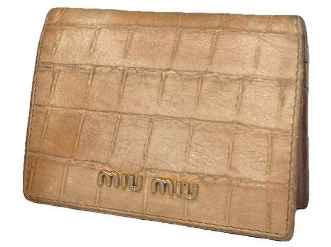 Borsa in pelle marrone Miu Miu