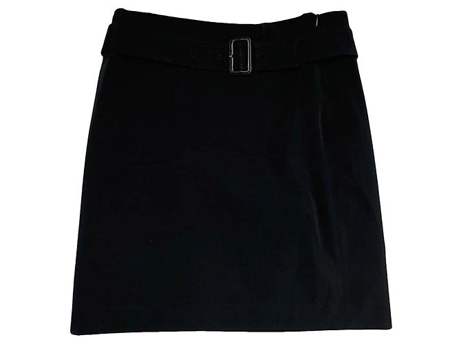Gonna nera in cotone di Prada Nero 