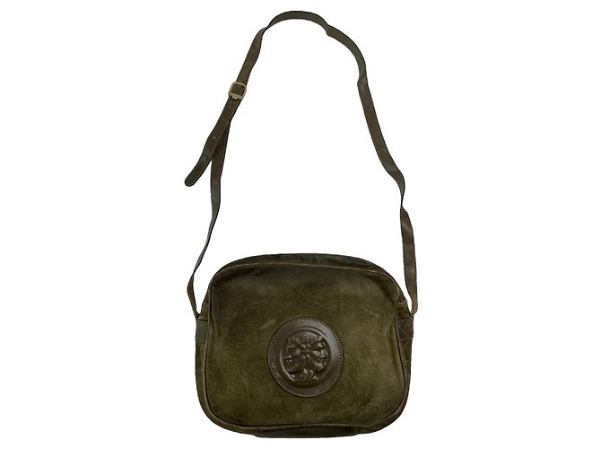 Fendi Baguette Green Cotton Handbag