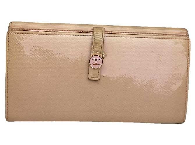 Cartera de cuero rosa Chanel Timeless/Classique