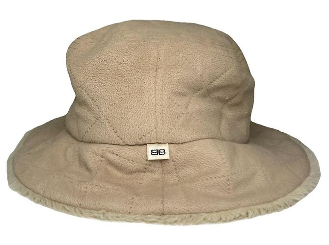 Balenciaga Beige Wool Hat