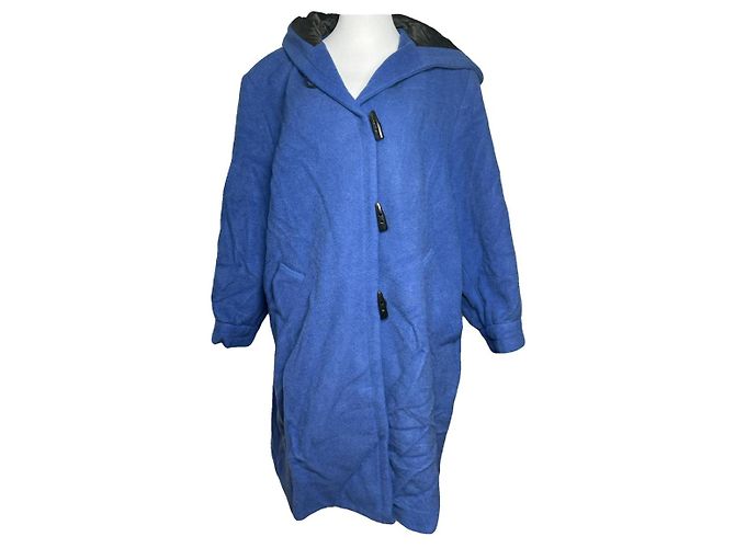 Abrigo de algodón azul Yves Saint Laurent