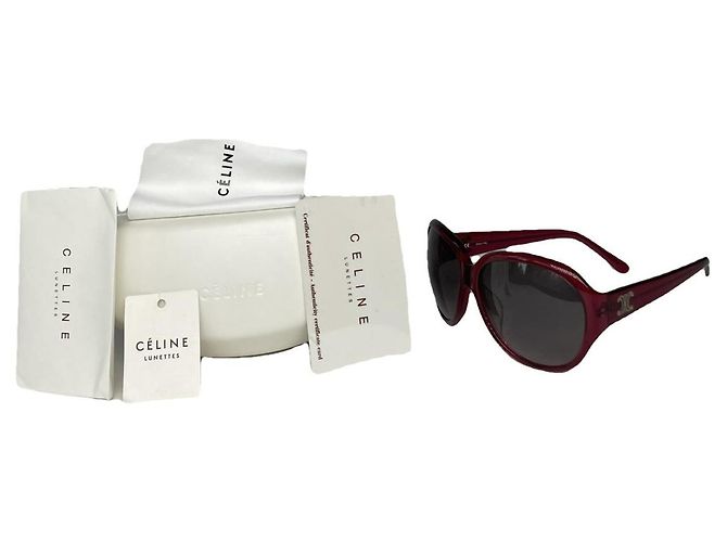 Céline Celine Purple Plastic Sunglasses