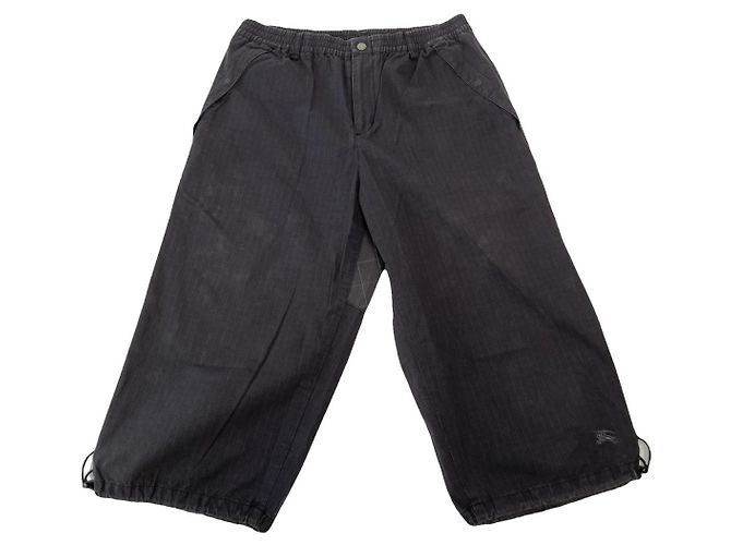Short de algodão antracite da Burberry Cinza antracite