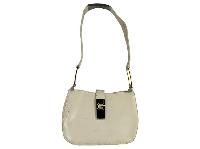 Bolsa de couro branco com recorte lunar da Givenchy