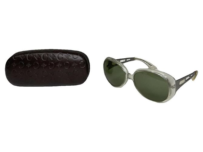 Céline Gafas de sol de metal plateado Celine Plata