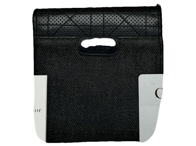 Cartera de cuero negro Dior 30 Montaigne