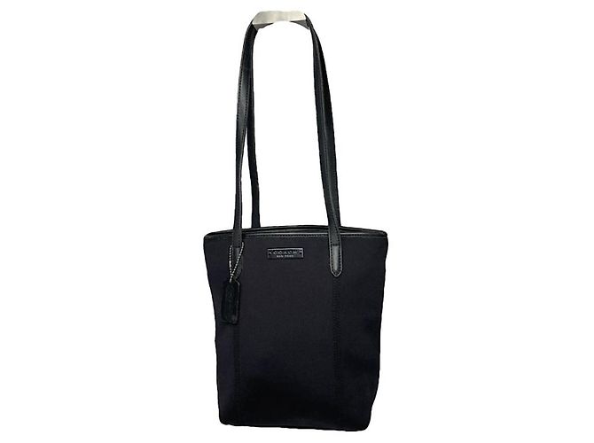 Coach Small Town schwarze Polyester-Handtasche