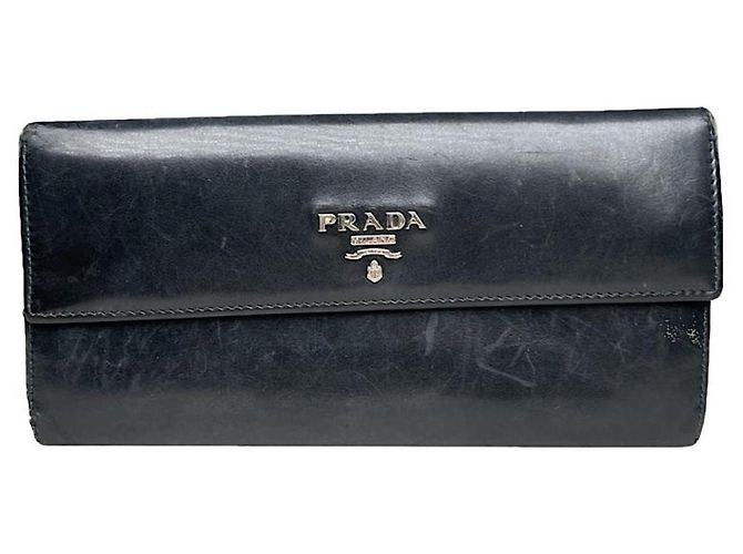 Prada Black Leather Wallet