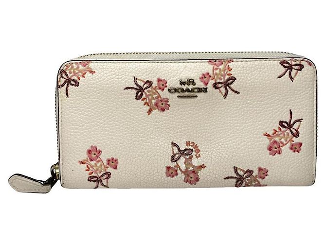 Coach White Leather Wallet