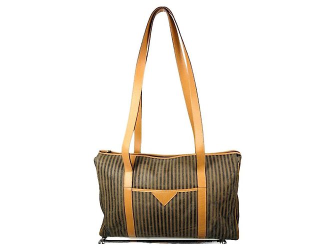 Fendi Baguette braune Lederhandtasche