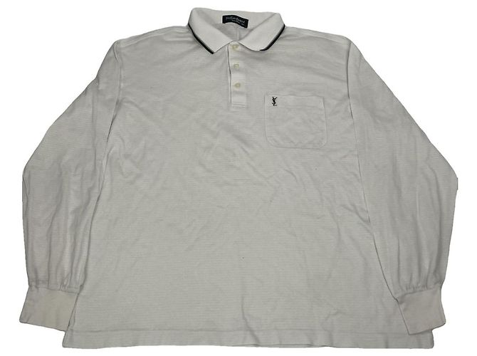 Yves Saint Laurent Suéter de Algodão Branco e Moletom