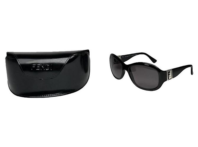 Fendi Black Plastic Sunglasses
