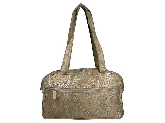 Etro Beiger Polyester-Handtasche