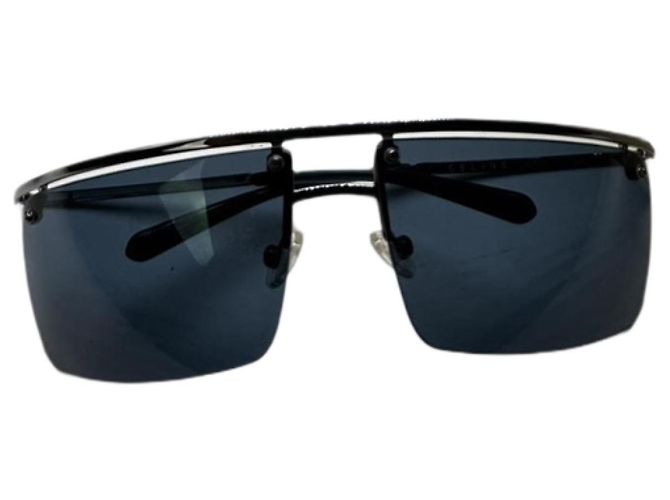 Céline Gafas de sol de metal azul Celine