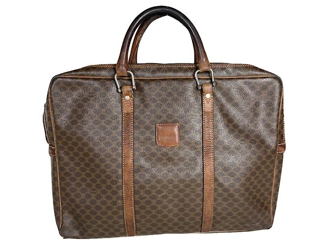 Céline Bolsa de couro marrom Celine