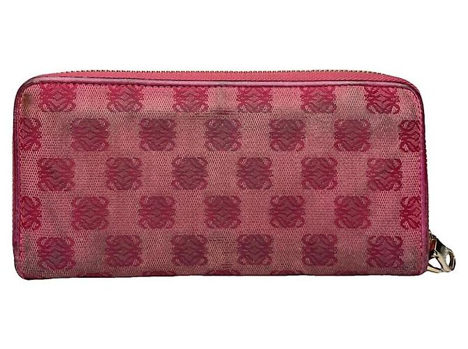 Cartera de algodón rojo Loewe Roja