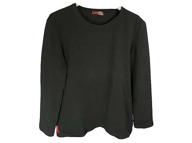Prada Pull en Coton Noir